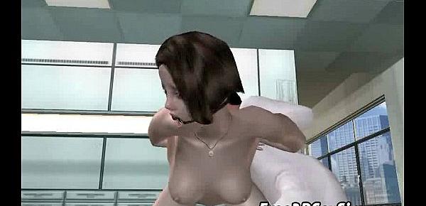  Tasty 3D brunette getting fucked hard by her doctor
